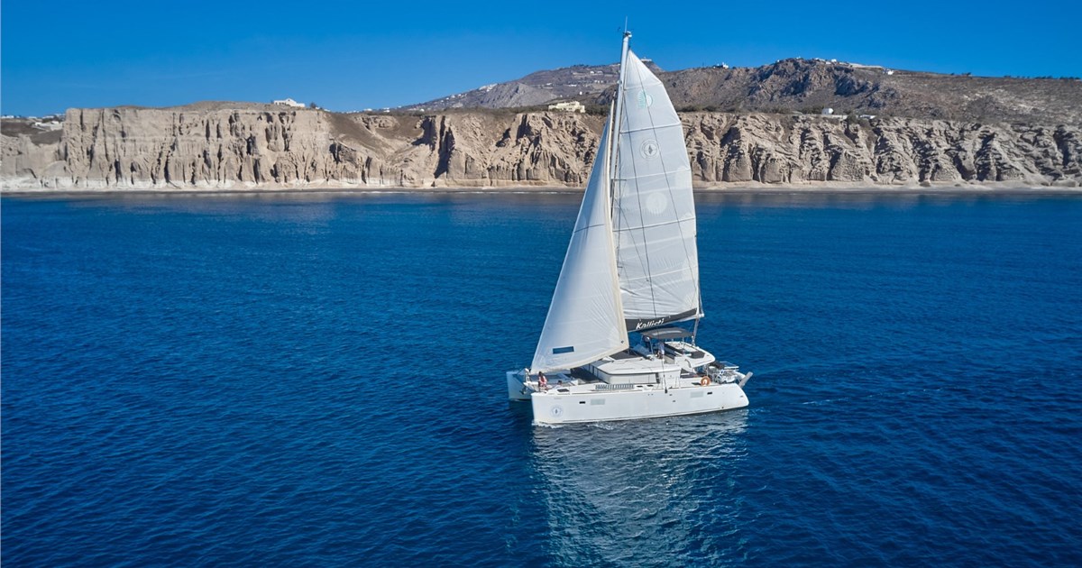 Catamaran on the sea